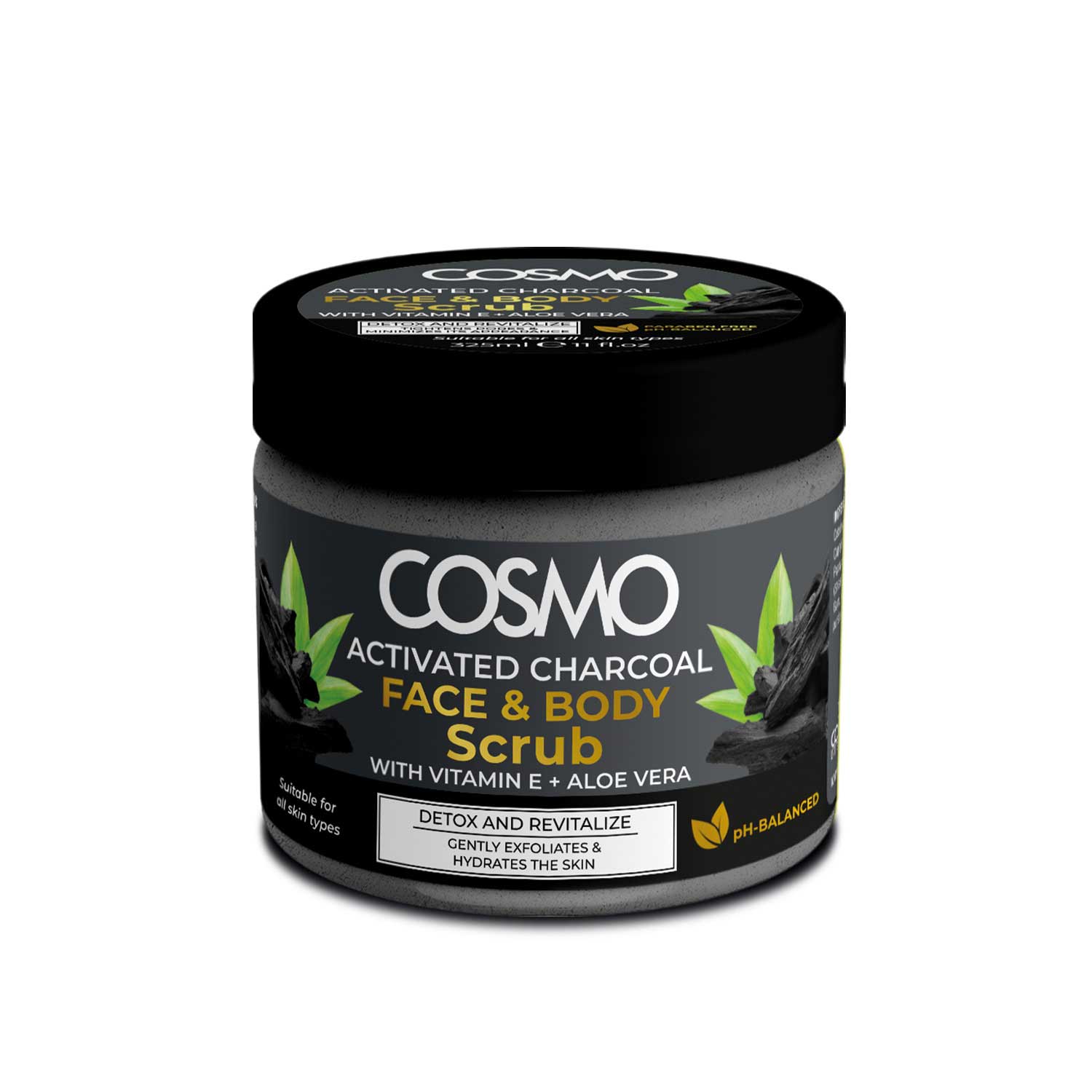 Face & Body Scrub Charcoal-Detox 500ML