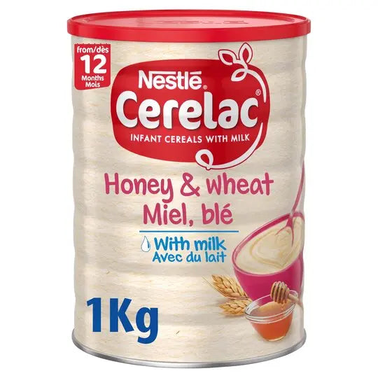 Nestlé CERELAC Honey and Wheat with Milk Infant Cereal 1Kg 12 months+