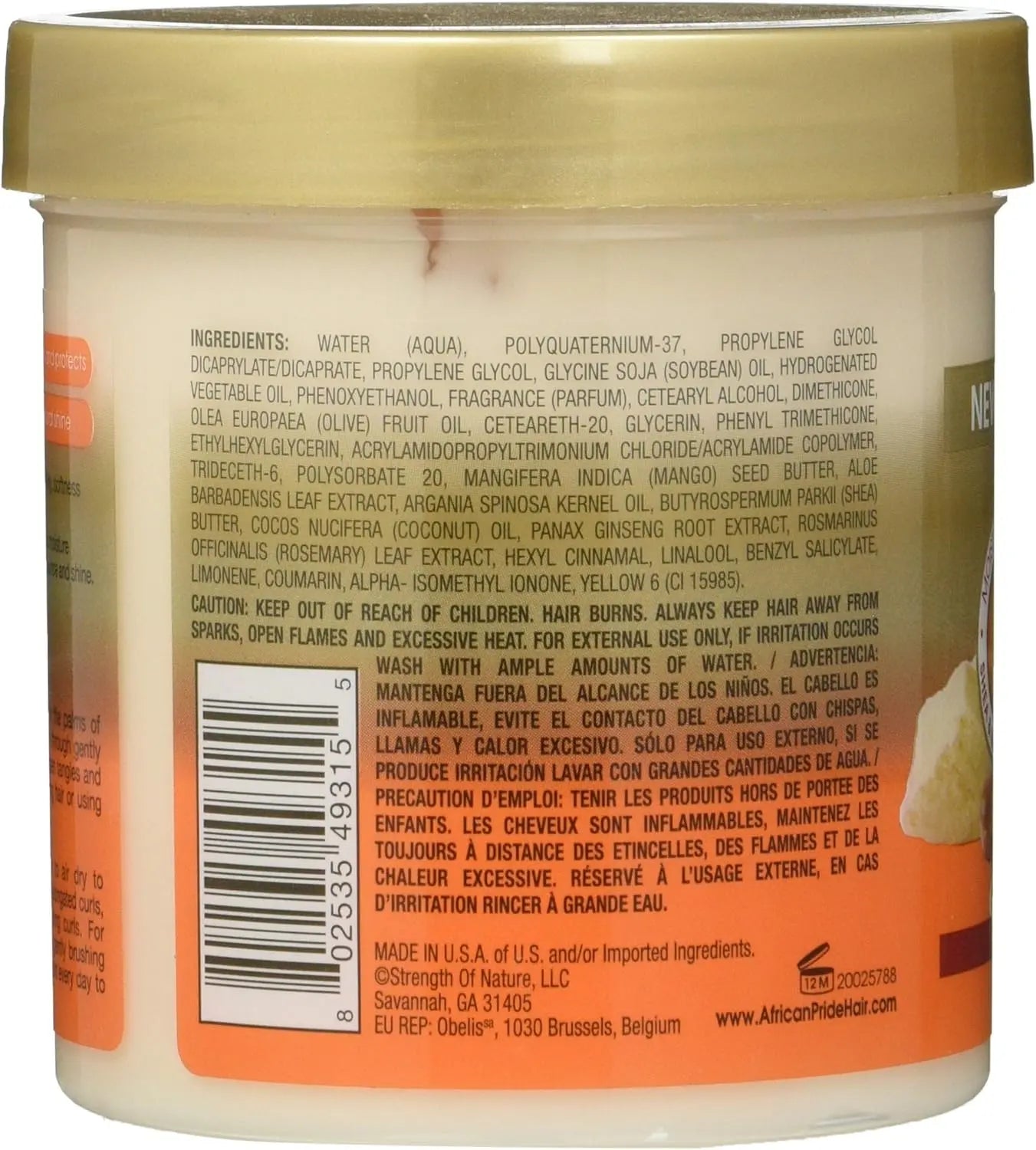 African Pride Shea Butter - Leave In Conditioner - 425g