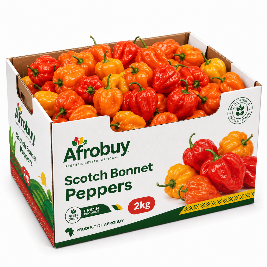 Scotch Bonnet Peppers – 2kg Box | Fresh Hot Peppers