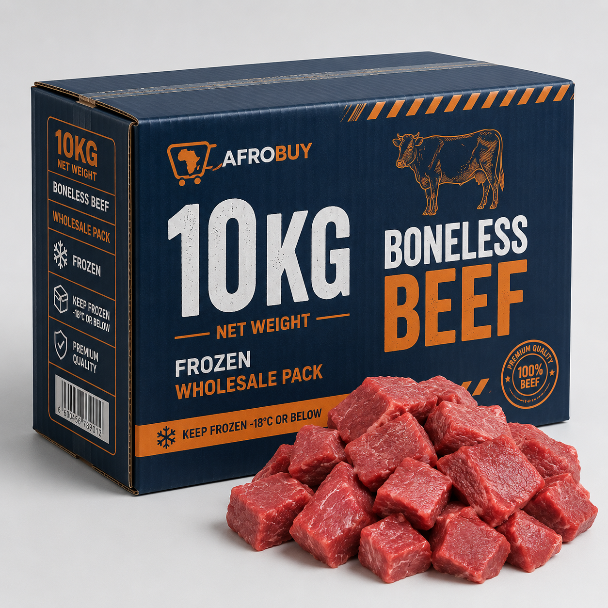 Boneless Beef (Frozen) - Cut