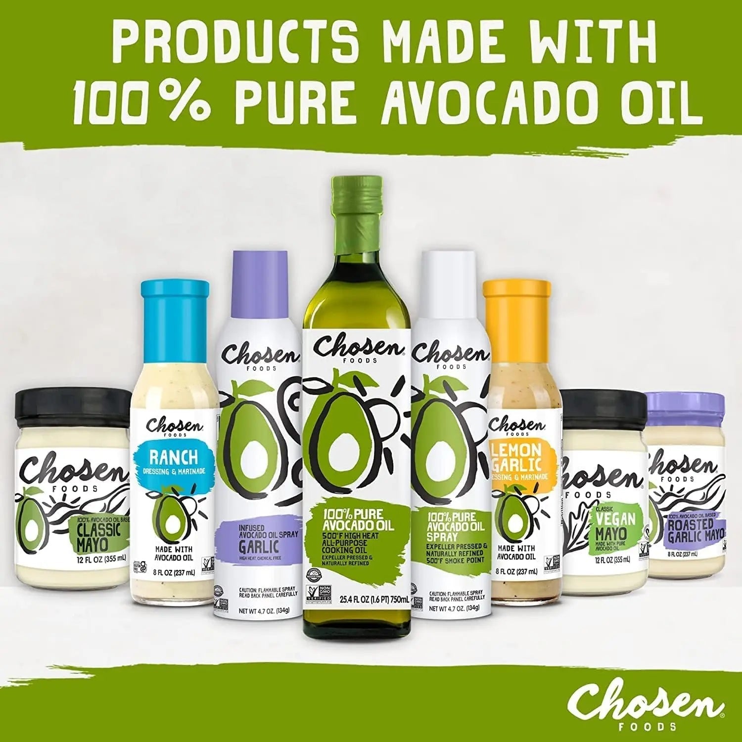 Chosen, Food Avocado Oil Bottle, 1 L