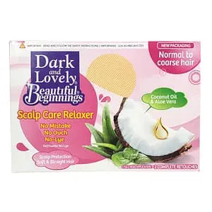 Dark & Lovely Beautiful Beginnings Scalp Care Relaxer 2 Complete Touches Normal