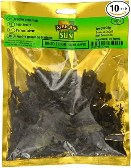 AF DRIED EFIRIN(Scent Leaves) 25G