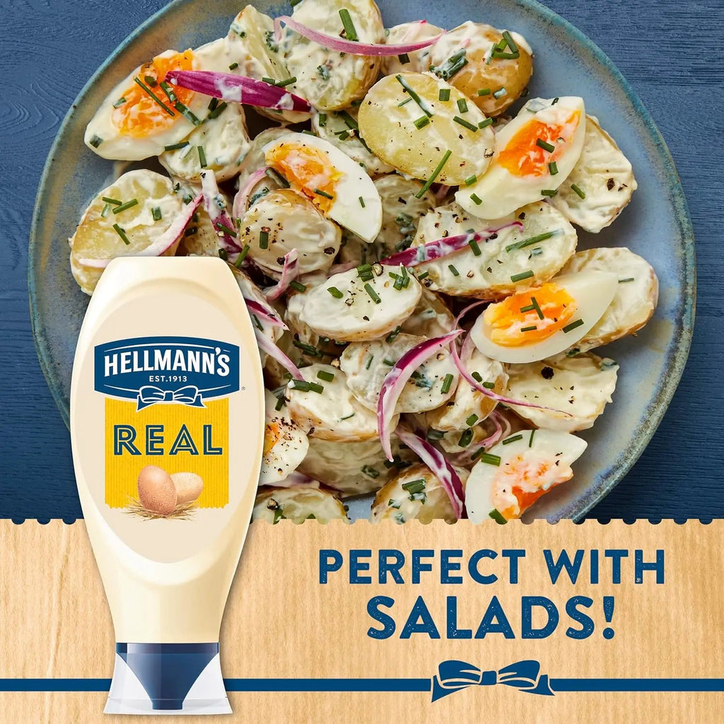 Hellmann's UEFA EURO 2024 Limited Edition Real Mayonnaise Condiment 100% recyclable squeeze bottle creamy mayo for burgers, sandwiches and salads 750 ml
