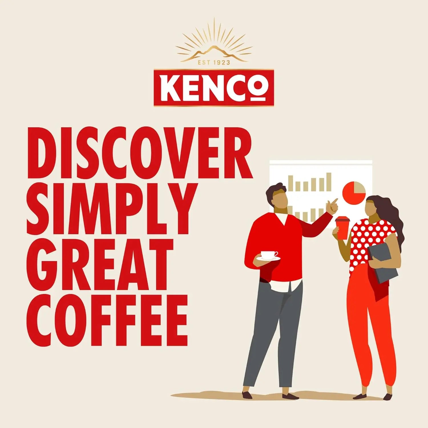 Kenco Latte Instant Coffee 1kg - Tin 1kg