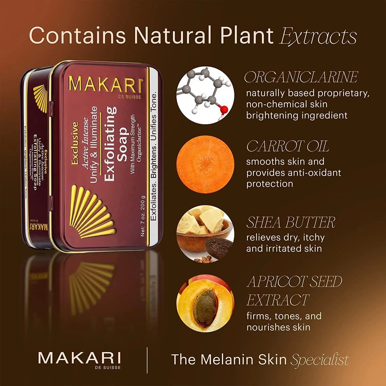 Makari Exclusive Exfoliating Soap 200g