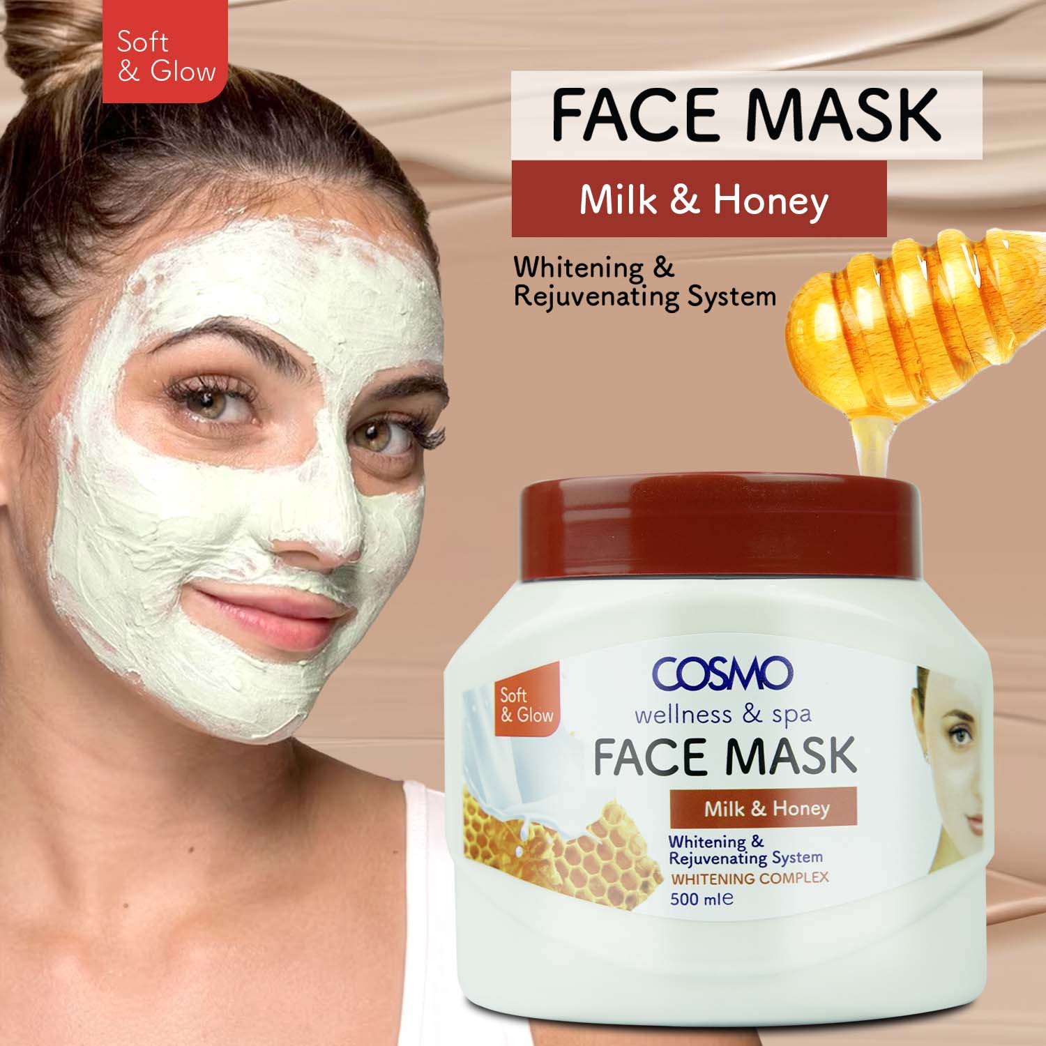 Face Mask Milk & Honey 500ML