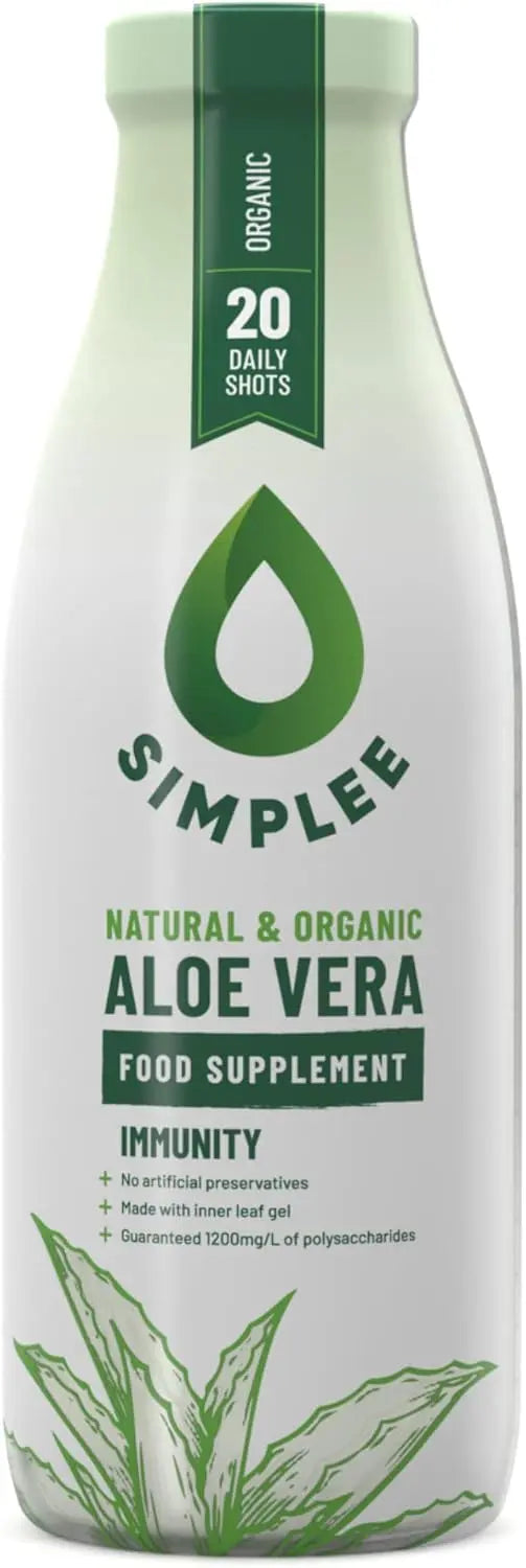 Simplee Aloe ® - Aloe Vera Juice 1 Litre - Natural, Organic & Cold Pressed