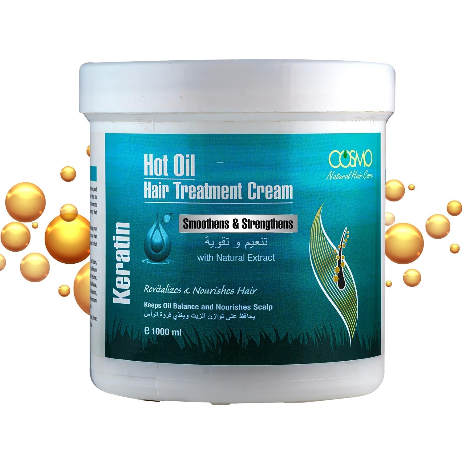 Hot Oil Hair Treatment Cream Keratin Oil 1000ML