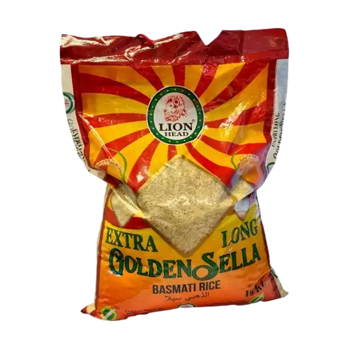 10Kg Lion Head Extra Long Golden Sella Basmati
